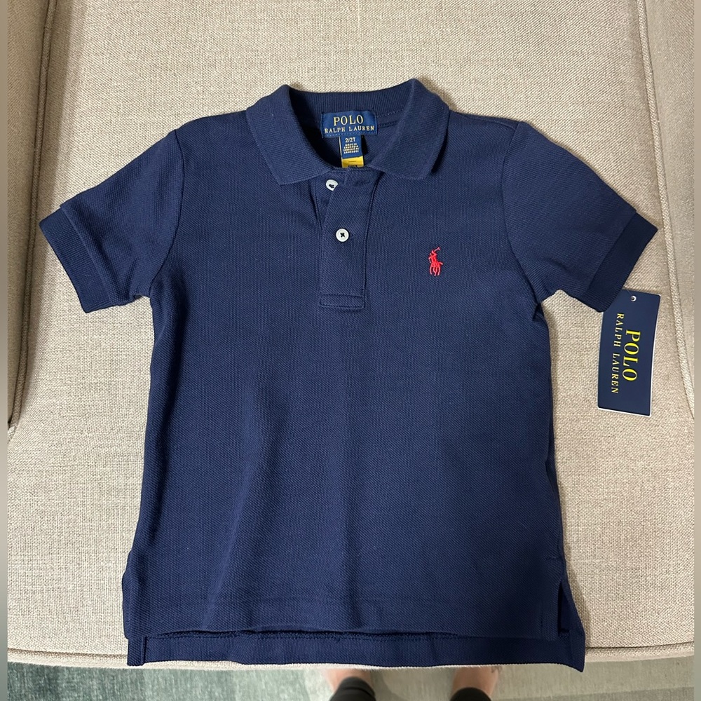 Navy Blue Toddler Polo Shirt - 2T